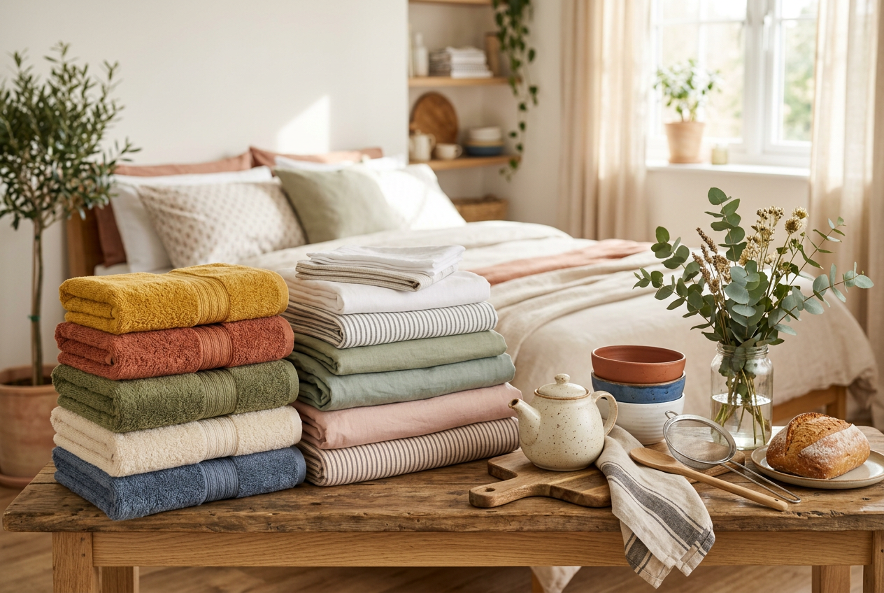 Enxoval de casa nova: toalhas e roupa de cama